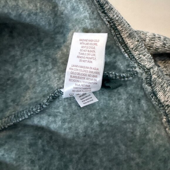 Stan Herman Womens Full-Zip Heathered Jacket M/M Gray & Green 100% Polyester - Picture 5 of 5